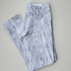 Calvin Klein Snake skin animal print Light weight denim jeans